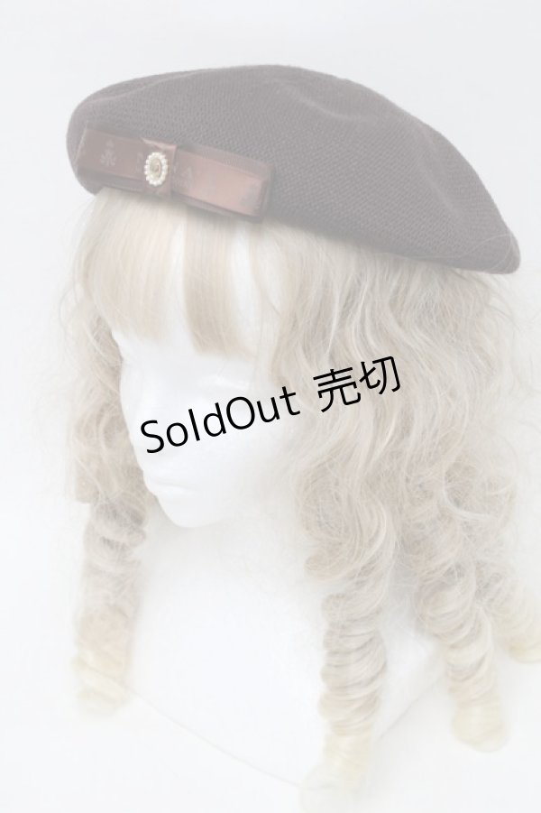 画像1: m petit by misako / NINA'Sコラボベレー  ブラウン S-25-08-28-1004-LO-AC-HR-ZT-K025 (1)