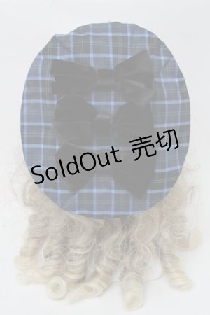 画像: axes femme kawaii / タータンチェックベレー帽  ブルー S-25-08-28-1005-AX-AC-HR-ZS
