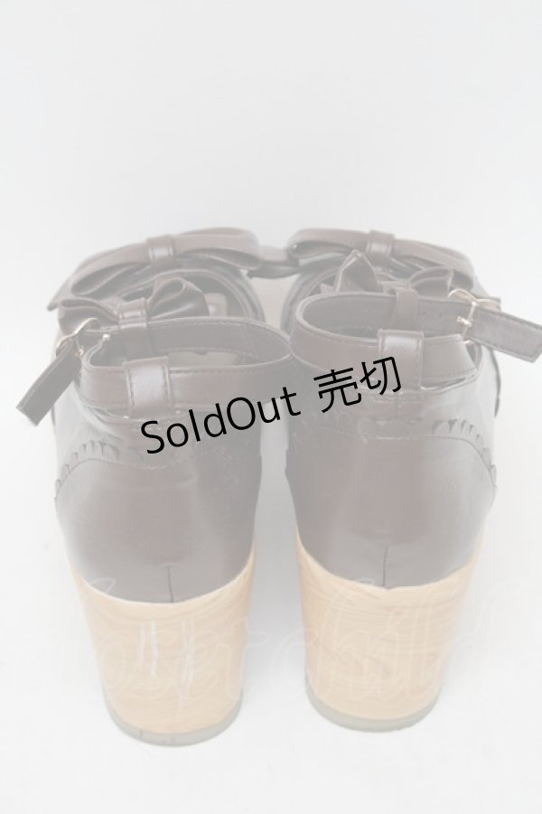 画像3: axes femme kawaii / トリプルリボンシューズ L ブラウン S-25-08-28-1007-AX-SH-HR-ZS (3)