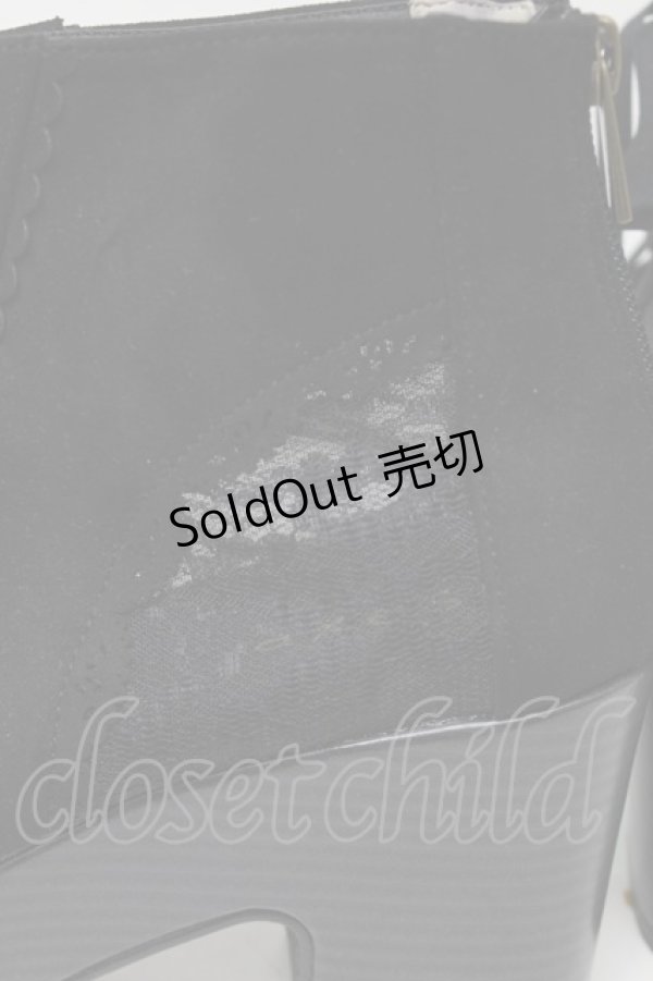 画像4: axes femme / レースアップブーサン L 黒 S-25-08-28-1008-AX-SH-AS-ZS (4)