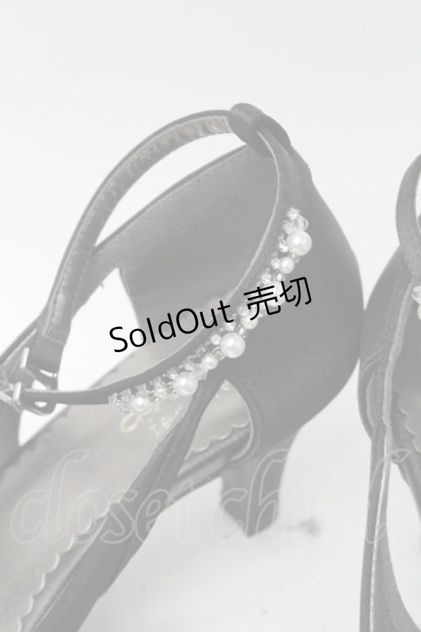 画像4: axes femme / お花コサージュPTパンプス M 黒 S-25-08-28-1009-AX-SH-AS-ZS (4)