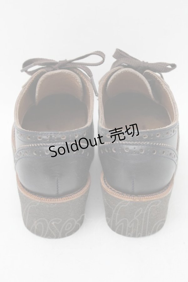 画像3: Jane Marple Dans Le Salon / プラットフォームのオックスフォードシューズ  黒 S-25-08-28-1010-JM-SH-AS-ZS (3)