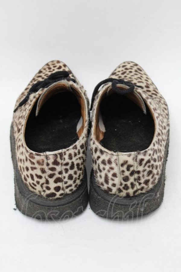 画像3: GEORGECOX / レオパード柄ラバーソール  ベージュ S-25-08-28-1013-PU-SH-HR-ZS (3)