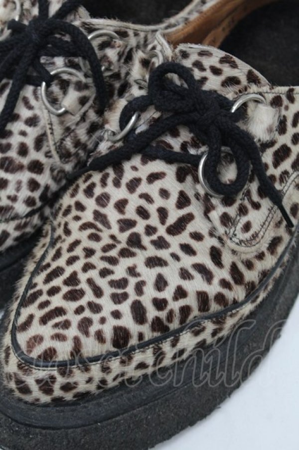 画像4: GEORGECOX / レオパード柄ラバーソール  ベージュ S-25-08-28-1013-PU-SH-HR-ZS (4)