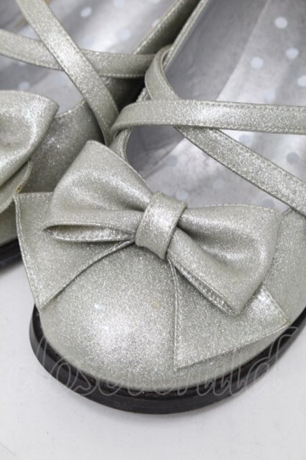画像4: Angelic Pretty / Tea Party Shoes  シルバー S-25-08-28-1014-AP-SH-HR-ZS (4)