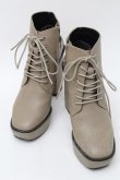 画像1: EATME / スクエアレースアップブーツ S ベージュ S-25-08-28-1016-LO-SH-AS-ZS (1)