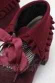 画像4: axes femme / 襟風折り返しブーティー  ワイン S-25-08-28-1017-AX-SK-HR-ZS (4)