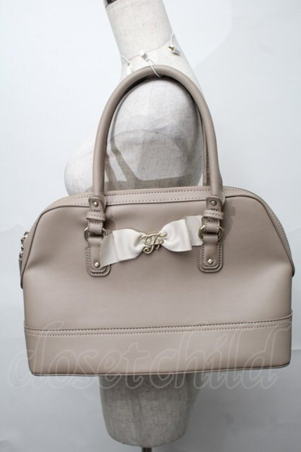 画像1: Maison de FLEUR / benjamineボストンバッグ  ベージュ S-25-08-28-1024-LO-BG-AS-ZS (1)