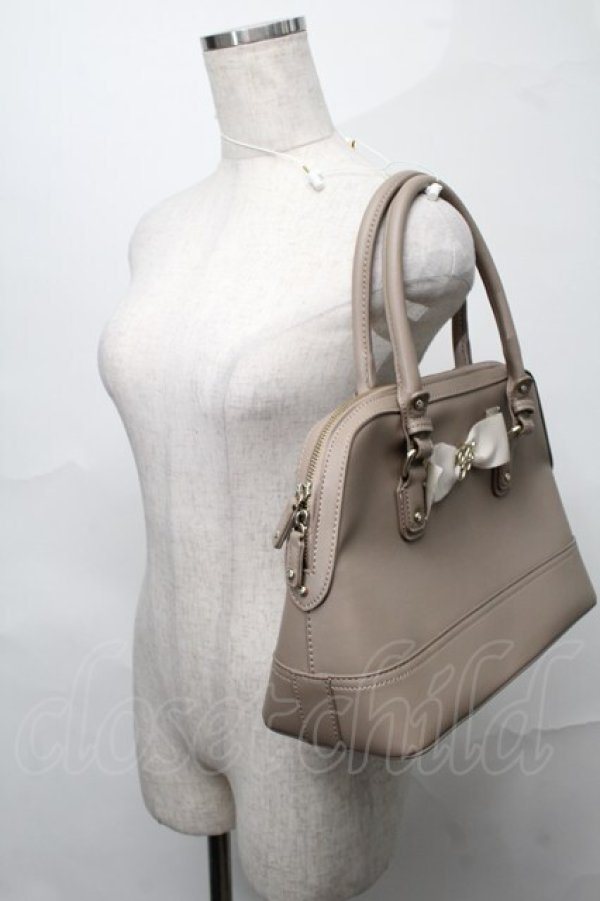 画像3: Maison de FLEUR / benjamineボストンバッグ  ベージュ S-25-08-28-1024-LO-BG-AS-ZS (3)