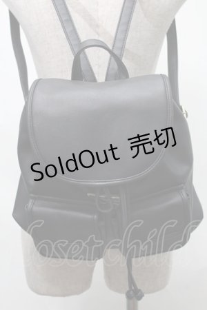 画像: Fi.n.t / ポケットリュック  黒 S-25-08-28-1026-CA-BG-AS-ZS