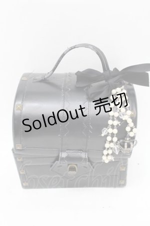 画像: ALICE and the PIRATES / 宝箱Bag  黒 S-25-08-28-1027-PA-BG-HR-ZS