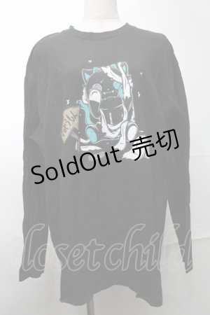 画像: NieR Clothing / プリントTシャツ  黒 S-25-08-28-011-PU-TS-HR-ZI