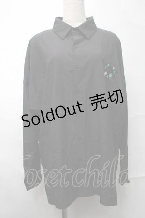 画像: NieR Clothing / シエル刺 シャツ  黒 S-25-08-28-013-PU-TO-HR-ZI