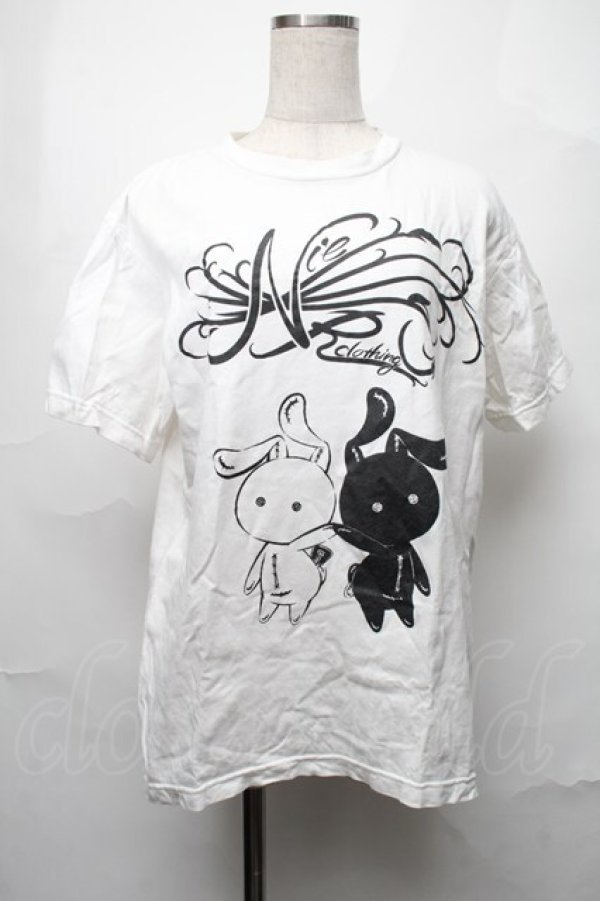 画像1: NieR Clothing / プリントTシャツ  白 S-25-08-28-002-PU-TO-HR-ZI (1)
