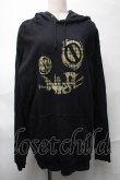 画像1: NieR Clothing / プリントフードプルパーカー  黒 S-25-08-28-018-PU-TO-HR-ZI (1)