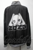 画像2: NieR Clothing / プリントナイロンスタジャン  黒 S-25-08-28-029-PU-JA-HR-ZY (2)