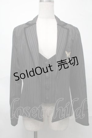 画像: GOTH / レジメンジャケット  黒 S-25-08-28-036-GO-SH-HR-ZS