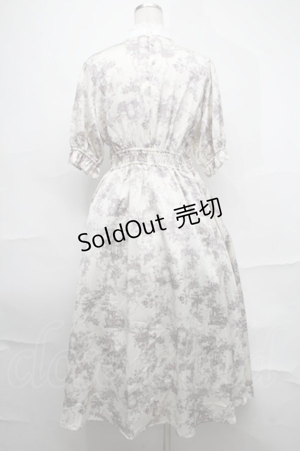 画像2: m petit by misako / トワルドジュイワンピース  ベージュ S-25-08-28-038-LO-OP-HR-ZS (2)