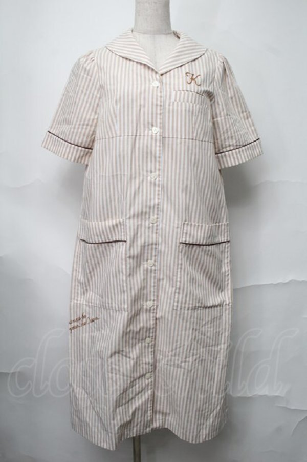 画像1: Katie / アイスクリームショップユニフォーム  ベージュ S-25-08-28-039-LO-OP-ET-ZT491 (1)