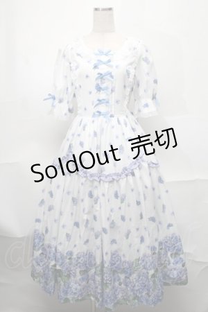 画像: Chalmiere / ハイドレンジアワンピース  白 S-25-08-29-044-AX-OP-HR-ZS