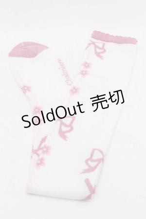 画像: Chalmiere / フローラパールオーバーニー  ピンク S-25-08-29-009-AX-ZA-HR-ZS