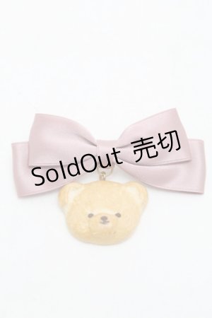 画像: axes femme Kawaii / クッキーベアバレッタ  ピンク S-25-08-29-002-AX-AC-HR-ZS