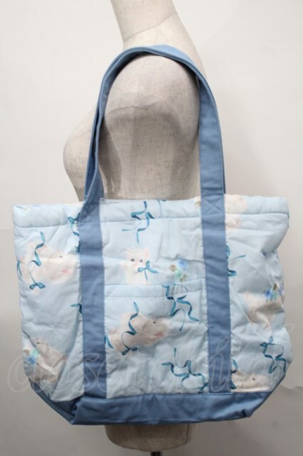 画像2: alcali / 猫梓子コラボミウバッグ  サックス S-25-08-29-027-LO-BG-HR-ZT274 (2)