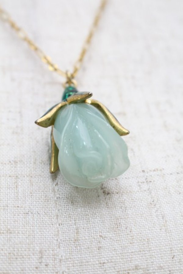 画像2: MILK / ローズバッドネックレス  ミント S-25-08-29-028-ML-AC-HR-ZS (2)