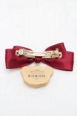 画像2: axes femme kawaii / クッキーベアバレッタ  ワイン S-25-08-29-004-AX-AC-HR-ZS (2)