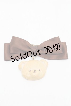 画像: axes femme kawaii / クッキーベアバレッタ  ブラウン S-25-08-29-005-AX-AC-HR-ZS