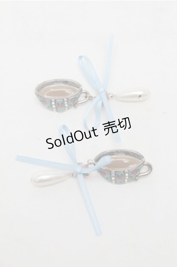 画像1: MILK / ティーパーティーピアス  サックス S-25-08-31-001-ML-AC-HR-ZS (1)