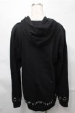 画像2: NieR Clothing / プリントプルパーカー  黒 S-25-08-31-038-PU-TO-HR-ZY (2)