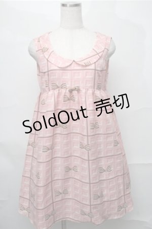 画像: Emily Temple cute / 板チョコスリーブレスワンピース  ピンク S-25-08-31-041-ET-OP-AS-ZS