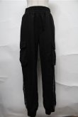 画像1: NieR Clothing / ジップカーゴパンツ  黒 S-25-08-31-060-PU-PA-HR-ZS (1)