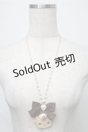 画像: LOLITA / クッキーベアーネックレス  ベージュ S-25-08-31-010-LO-AC-HR-ZS