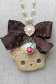 画像2: LOLITA / クッキーベアーネックレス  ベージュ S-25-08-31-010-LO-AC-HR-ZS (2)