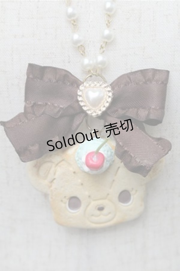 画像2: LOLITA / クッキーベアーネックレス  ベージュ S-25-08-31-010-LO-AC-HR-ZS (2)