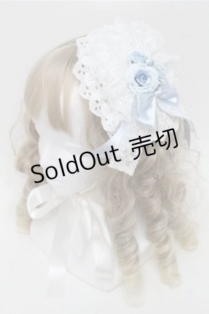 画像: LOLITA / ヘッドドレス  白ｘサックス S-25-08-31-013-LO-ZA-AS-ZS