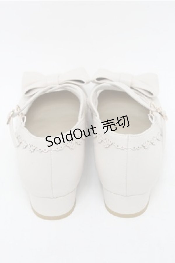 画像3: axes femme kawaii / クロスベルトリボンパンプス  アイボリー S-25-08-31-015-AX-SH-HR-ZS (3)