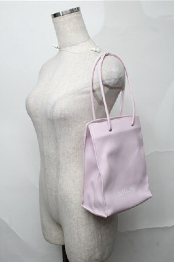 画像3: MILK / レザー petie BAG  ピンク S-25-08-31-018-ML-BG-HR-ZS (3)