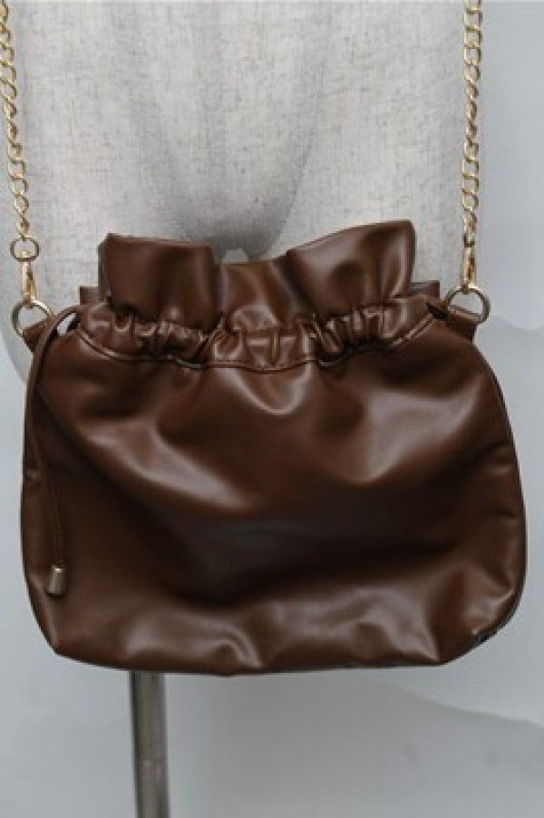 画像2: m petit by misako / AMリボンキンチャクSLD  ブラウン S-25-08-31-019-LO-BG-HR-ZS (2)