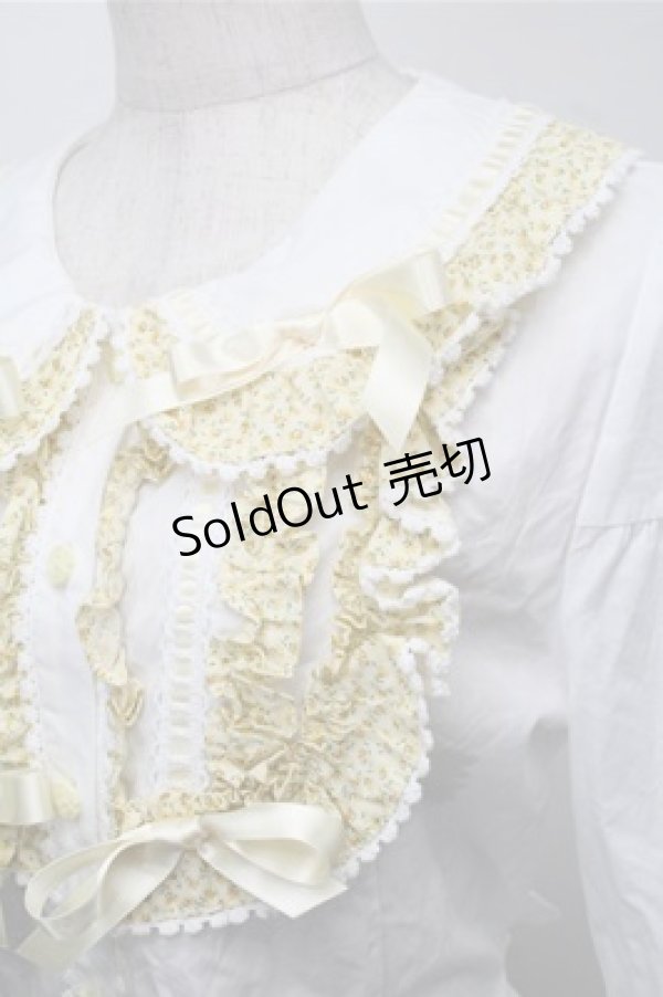 画像3: BABY,THE STARS SHINE BRIGHT / Mignonette Fleurie ブラウス  白ｘイエロー S-25-08-31-028-BA-BL-AS-ZS (3)