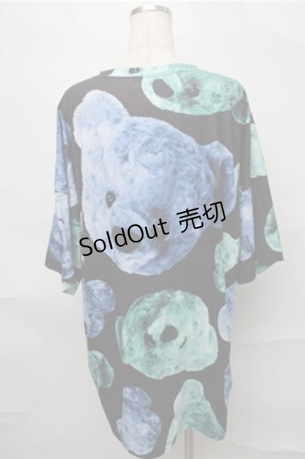 画像2: TRAVAS TOKYO / Bear faces BIG Tシャツ’19SS  黒 S-25-08-31-032-PU-TS-AS-ZS (2)