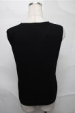 画像2: NieR Clothing / バラ刺 リブタンクトップ  黒 S-25-08-31-034-PU-TO-HR-ZY (2)