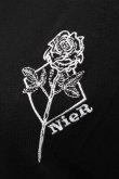画像3: NieR Clothing / バラ刺 リブタンクトップ  黒 S-25-08-31-034-PU-TO-HR-ZY (3)