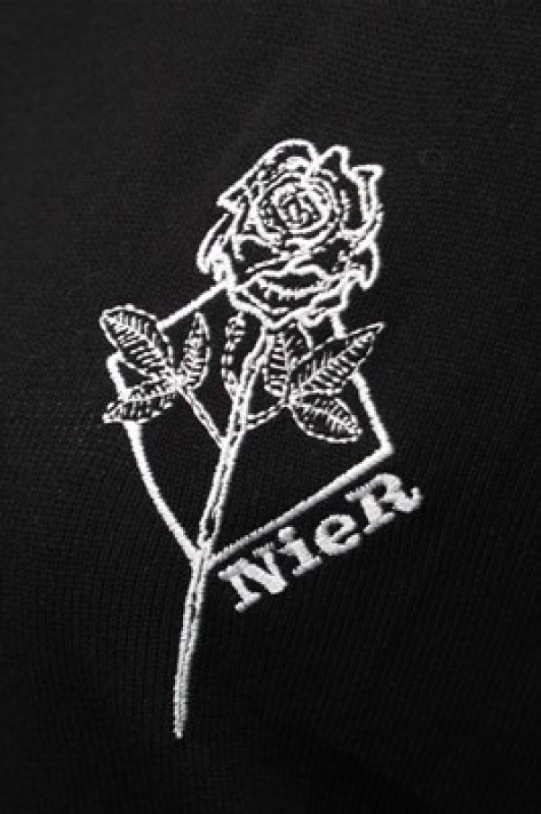画像3: NieR Clothing / バラ刺 リブタンクトップ  黒 S-25-08-31-034-PU-TO-HR-ZY (3)