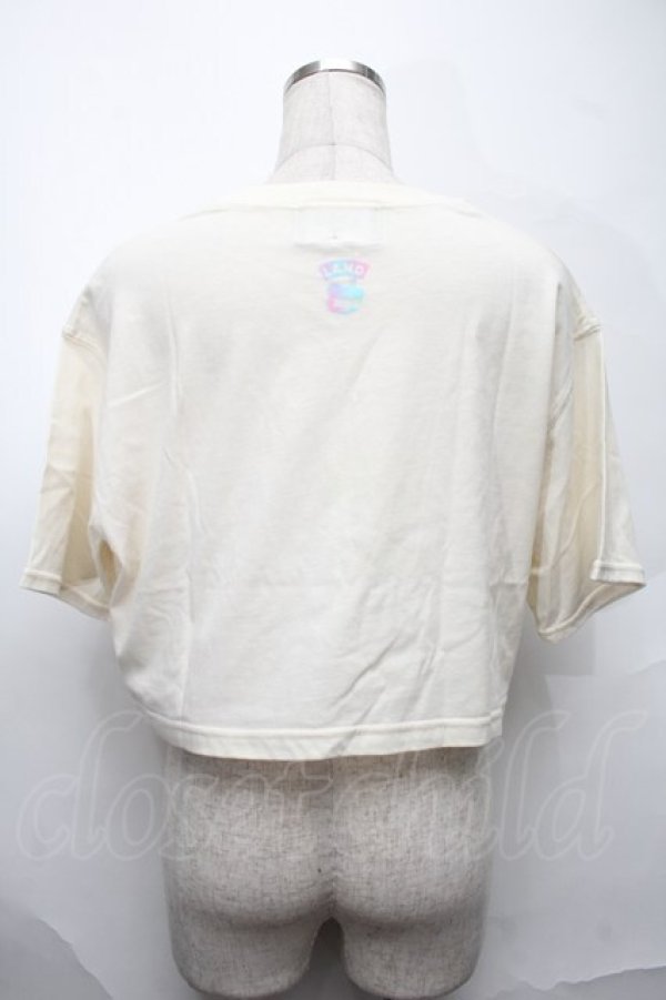 画像2: LAND by MILKBOY / ロゴTシャツ  ベージュ S-25-09-01-006-MB-CO-HR-ZT366 (2)
