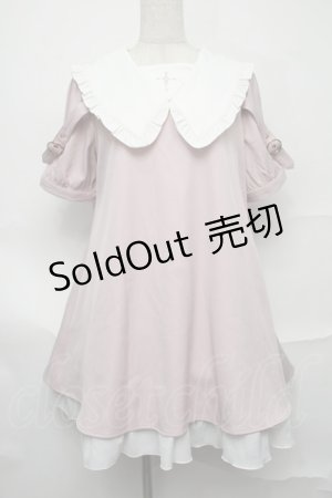 画像: Amavel / Heart CrossフリルAラインワンピース  ピンク S-25-09-01-048-CA-OP-HR-ZS