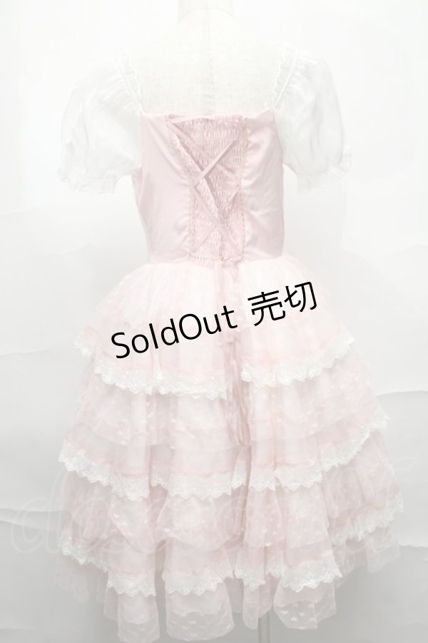 画像2: Doll Paradise / チュールティアードワンピース  ピンク S-25-09-01-050-LO-OP-AS-ZS (2)