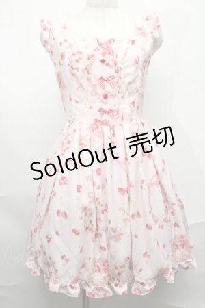 画像: LIZ LISA / ラビットリボン柄ジャンスカ  ピンク S-25-09-01-051-LO-OP-AS-ZS